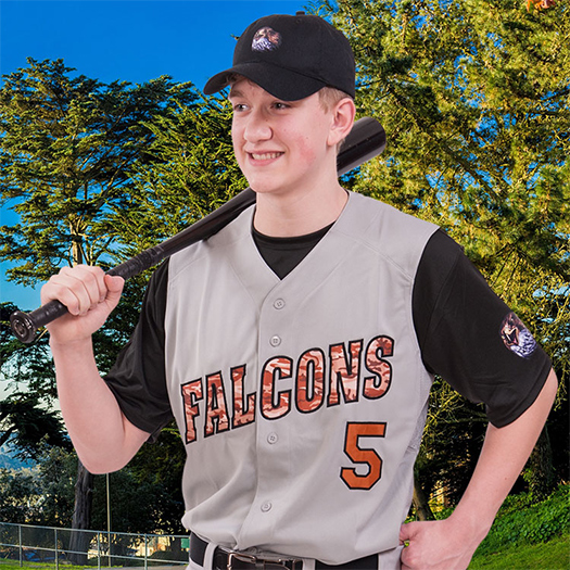 Split Front Jersey Athletic Material